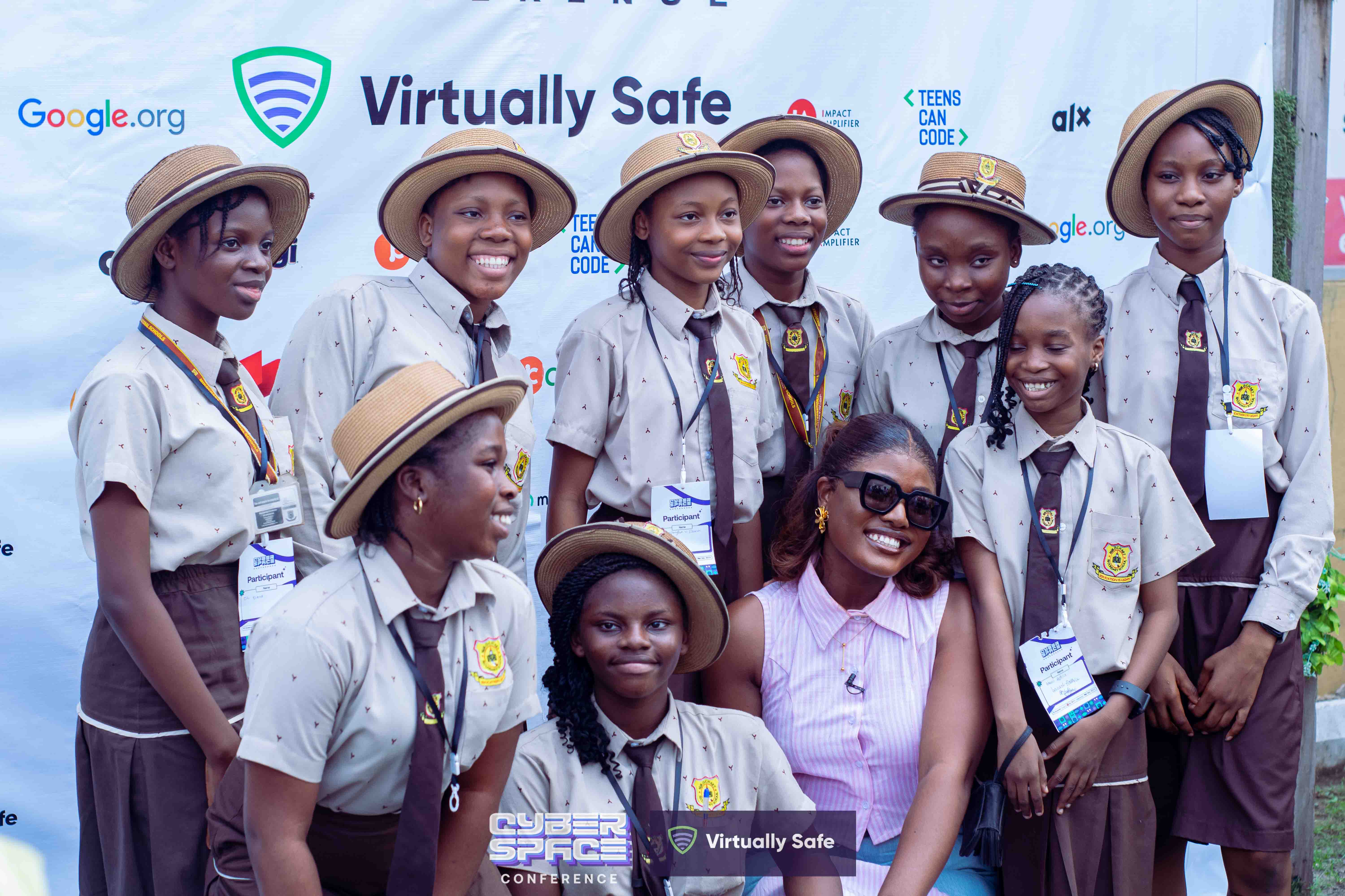 Internet Safety School Club students